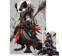 Anthropomorphic Badger Shaman Illustration 1000 Piece Jigsaw Puzzles for Adults Teenagers DownTime Game Rich Color Real Challenge Wall Accent (38x52cm)