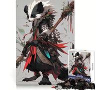 Anthropomorphic Badger Shaman Illustration Adult Jigsaw1000 Pieces Sharp Mind High Def Print Family Activity Birthday Art Gift (50x75cm)