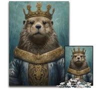Anthropomorphic Sea Otter Jigsaw Puzzles for Adults 1000 Piece Paper Jigsaw Puzzles Ideal for Teenagers & Collectors Travel Gift Family Activity 1000 PCS(38x26cm)
