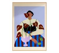Anthurium Flowers Poster Multicoloured 30x40