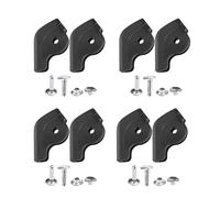 Anti-Abrasion Shoe Patches - 4 Pairs For Side Opening And Repair Upper Liner, Invisible Installation With Silicone And Stainless Steel Buckles For Shoes, Black, Se référer au descriptif