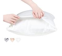 Anti-Acne Copper Pillowcase - Cooling Viscose Pillow Case 1pc, Dermatologist-Tested Vegan Silk Pillowcase Queen Size 20x30, Copper-Infused Silky Satin Pillow Cases for Hair and Skin