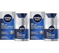 Anti-Age Moisturising Cream with Hyaluronic Acid, 50ml Pack of 2