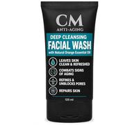 Anti-Aging Daily Mens Face Cleanser - Deep Cleaning & Exfoliating Mens Face Wash Fights Acne & Wrinkles w/Organic Rose Hip, Aloe & Glycolic Acid for Oily, Dry, Sensitive or Combination Skin, 125ml