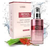 Anti-Aging Face Serum with Retinol & Vitamin E AZURE: Firming, Regenerating and Moisturizing Facial Serum - Reduces Wrinkles, Fine Lines & Creases, Tones & Repairs Skin