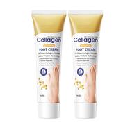 Anti-Aging Foot Cream with Collagen, Moisturise and Protect Dry and Callused Feet, Non-Greasy Formula, Intensive Cracked Feet Repair Cream for Women (2, 150ml)