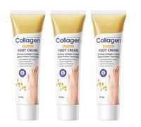 Anti-Aging Foot Cream with Collagen, Moisturise and Protect Dry and Callused Feet, Non-Greasy Formula, Intensive Cracked Feet Repair Cream for Women (3, 150ml)
