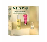 Anti-Aging Glow Routine Set Nuxe: Super Serum [10] Vegan Anti-Ageing Day & Night Serum For Face & Neck 30 ml + Merveillance Lift Glow Firming Cream