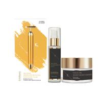 Anti-Aging Gold Kit: T-Bar, Moisturizer 50ml & Serum 60ml Erth Skin London Gold 3pc