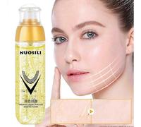 Anti-Aging Gold Thread Sculpting Serum - Enriched with Silk, Bird's Nest Protein, Collagen & Yeast Extract for Firming, Lifting, and Skin Radiance ...