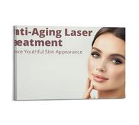 Anti-Aging Laser Treatment BeautyCover Poster Art Canvas Gift for Friends Or for Your Own Use Bedroom Living Room Decoration AestheticFrame-style 20x30inch(50x75cm)