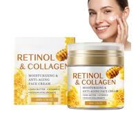 Anti Aging Retinol Cream for Face & Neck,Anti Wrinkle Face Cream,Collagen Wrinkle Cream with Hyaluronic Acid,Hydrating Day & Night Face Moisturiser for Women and Men,Smooth & Firm Looking Skin Care