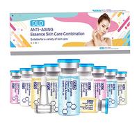 Anti-Aging Serum Ampoule Kit, 10 Pcs Single-Use Vials with Hyaluronic Acid, Vitamin C and Niacinamide, Microneedling Treatment for Face Firming, Pore Minimizing, Home Spa Travel Gift Set