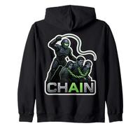 Anti AI Activist Chain Artificial Intelligence Slavery Robot Zip Hoodie