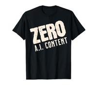 Anti AI s Human Species s Zero Artificial Intelligence Value Graphic T-Shirt