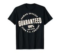 Anti AI s Human Species s Zero Artificial Intelligence Value Graphic T-Shirt