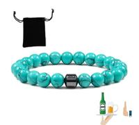 Anti Alcohol Bracelet, Alcohol Bracelet, Natural Relief for Alcohols Cravings, Reduce Alcohols Intake (Green Turquoise)