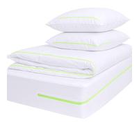 Anti-Allergy Dust Mite Protector Set | Mattress, Pillow & Duvet Single Set - Mattress Size 190cm x 90cm