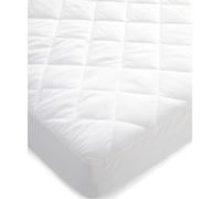 Anti-Allergy Quilted Cotbed Mattress Protector White