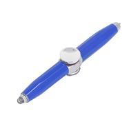 Anti Anxiety Stress Rotating Ballpoint Pen with LED Light Metal Help Thinking Fingertip Stress Reducer Ballpoint Pen (Blue)