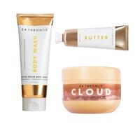 Anti-Ashy Bundle: Butter Cream Body Wash & Barrier Repair Cloud Cream (Ugandan Vanilla + Ethiopian Honey) + African Beauty Butter (Ghanaian Coconut + Moroccan Almond), Shea Butter Infused