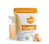 Anti-Bac - Multi-Purpose,All Purpose Surface Cleaning Tablets- kitchen cleaner - x6 500ml Refills, Use On Kitchens & Most Surfaces + Eco friendly
