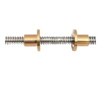 Anti-backlash ball screw 1PC 304 Stainless Steel T12 Lead Screw Right-left Length100-1000mm OD 10mm Pitch 2mm 3mm With Nut For 3D Printer Part(450mm)