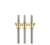 Anti-backlash ball screw 1pcs T16 Lead 4mm Trapezoidal Screw Nut Length 100-900mm 3D Printer Stepper Motor Machines Parts(100mm)