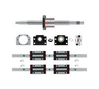 Anti-backlash ball screw 2pcs HGR15 Linear Guides +4pcs HGH15CA Blocks Carriages + 1set Ball Screw Kit SFU1605(350mm)