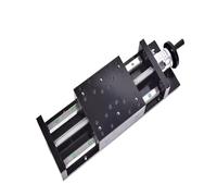 Anti-backlash ball screw Ball Screw SFU2010 Stroke 100~600mm 160mm Wide Manual Linear Guide Heavy Steel Plate Slide Table Module(300mm Stroke)