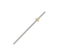 Anti-backlash ball screw CNC 3D Printer 2PCS T5 Trapezoidal Rod Lead Screw Thread 5mm Lead 1mm With Brass Nut L = 150mm-1000mm(150mm)