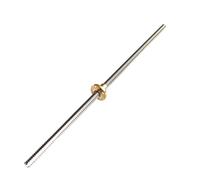 Anti-backlash ball screw OD 8mm T8 Lead Screw Pitch 2mm Lead 8mm 100mm- 1200mm With Brass Nut(100mm)