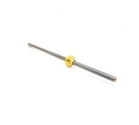 Anti-backlash ball screw T12 Lead Screw Thread 12mm Lead 2mm Length 100mm To 1000mm With Brass Nut(250mm)
