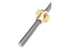Anti-backlash ball screw T20 Lead Screw Linear Guide 8mm Pitch 4mm Length 100mm To 700mm With Brass Nut CNC 3D Printer(400mm)