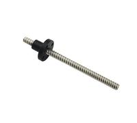 Anti-backlash ball screw T6 Lead Screw 100mm ~ 1000mm Picth 2mm Lead 12mm + Nylon Nut For 3D Printer(650mm)