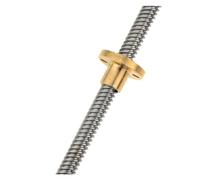 Anti-backlash ball screw T8-400mm Lead Screw Set KP08 Shaft Coupling Thread 8mm T8 Lead 8mm Length 100mm-800mm Pitch 1mm Lead 1mm(150mm)