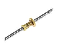 Anti-backlash ball screw T8 Lead Screw Lead 4mm With Anti-Backlash Nut Pitch 2mm OD 8mm 100mm-1200mm T-Type Stepper Motor Trapezoida(1000mm)