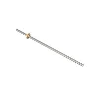 Anti-backlash ball screw Threaded Rod T8 Lead Screw With Brass Nut For 3D Printer Machine Z Axis Linear Guides Stepper Motor(300mm (1PCS))