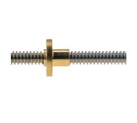 Anti-backlash ball screw Trapezoidal Rod Lead Screw Thread 8mm T8 Pitch 1mm Lead 1mm Length 100mm-800mm With Brass Nut(700mm)