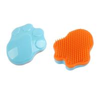 Anti-Bacterial Brush For Dogs & Cats - Blue - Designed For Short Coats, This Handheld Grooming Brush Offers An Easy And Effective Way To Keep Your Pet Clean And Comfortable