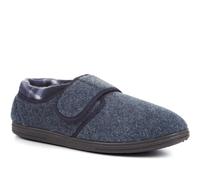 Anti-Bacterial Touch-Fasten Slippers Pavers Navy 11