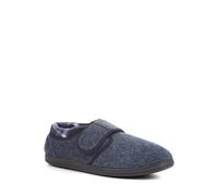 Anti-Bacterial Touch-Fasten Slippers Pavers Navy 9