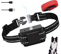 Anti Bark Collar, Citronella Dog Collar with 2 Straps, No Shock Humane Water Spray Dog Collar, Rechargeable Dog Training Collar with 2 Adjustable Spray & (Black)