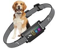 Anti Bark Collar for Dogs, No Shock Bark Collar, Beep & Vibration, 5 Adjustable Sensitivity, Rechargeable Dog Barking Collar, IP67 Waterproof - Bark Collars for Large Medium Small Dogs, Black