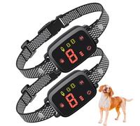 Anti Bark Collar for Dogs, No Shock Bark Collar, Vibration&Beep Modes 8 Sensitivity Adjustable, No Bark Collar Harmless with IP67 Waterproof for Small Medium Large Dog - 2 Pack