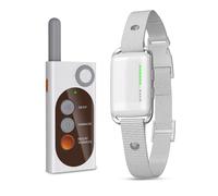 Anti Bark Collars for Dogs - 3000FT Dog Training Collar with Remote, Three Training Modes Recording Capability Rechargeable IP67 Waterproof Bark Collar for Small to Large Dogs (5-120Lbs) (White)