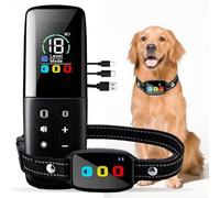 Anti Bark Collars for Dogs with Remote - Adjustable dog barking deterrent devices with Vibration & Beep Modes, Rechargeable IP67 Waterproof Dog Training Collar, 2600ft Range Dog Barking Device (Black)