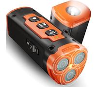 Anti Bark Device for Dogs w/ 3X Ultrasonic emitters 50ft Range, Professional Dog Bark Deterrent Devices Stop Dog Barking, Best Handheld Behavior Training Tool Indoor & Outdoor, Rechargeable (Orange)