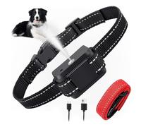 Anti Barking Collar, No Shock Humane Water Spraying Dog Collar, Citronella Dog Collars with 2 Adjustable Spray & Sensitivity Level, Rechargeable Dogs Training Collars with 2 Straps for S/M/L Dogs