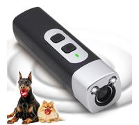 Anti Barking Device for Dogs, Dog Bark Deterrent Device with HD Display and LED Flashlight, Stop Bad Behavior Without Yelling or Swatting (Black 1Pcs)